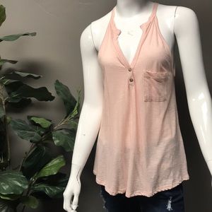 High Low Tank Top with Botton Detail